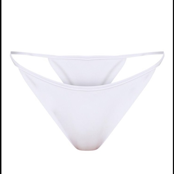 White Itsy Bitsy Bikini Bottom. - Picture 4 of 5